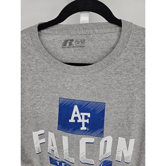 Russell Women Gray Air Force Falcon Territory Printed Long Sleeve Top Size XL - Picture 3 of 4